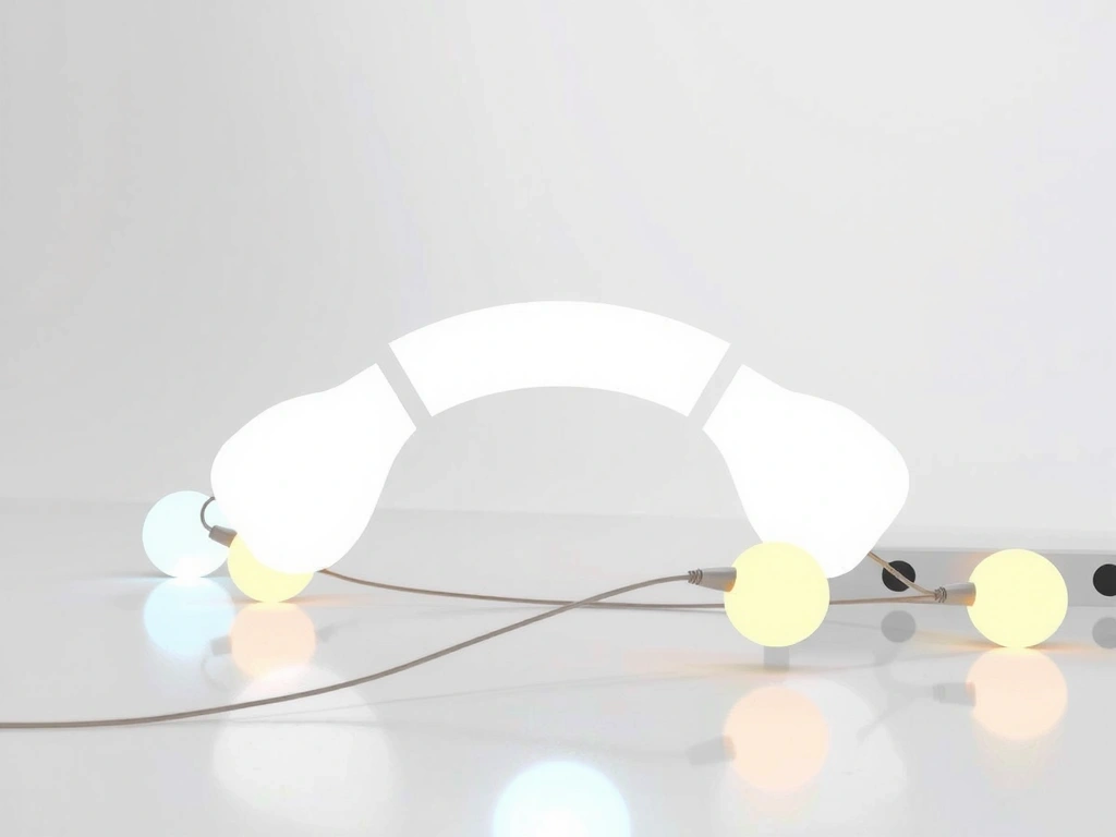 Eine moderne, saubere Darstellung von Kommunikation und Verbindung, ohne Text oder Inschriften.